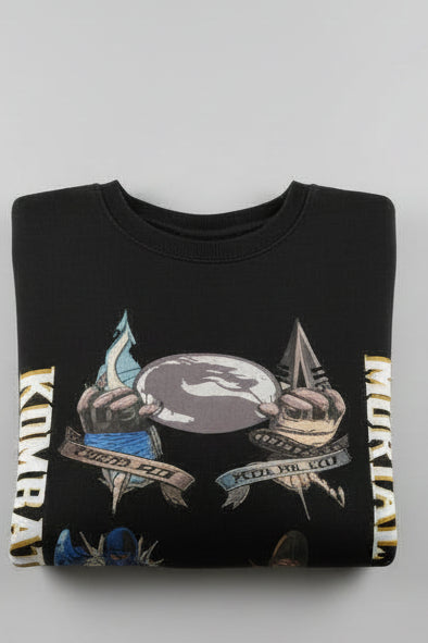 Custom "Mortal Kombat" Black Sweatshirt