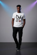 MJ Who's Bad White Xl Tee 100% Cotton